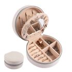 Travel Jewelry Organizer Case Box W/mirror Portable For Rings Earrings Storage