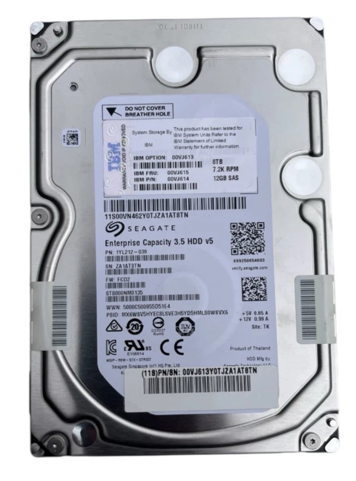 IBM ST800NM0135 8TB  3.5'' 7.2K 12Gbps SAS HDD NUR FÜR SERVER!!! - Bild 1 von 4