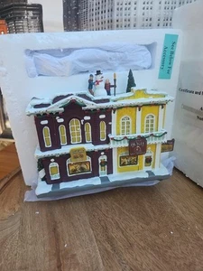 BRADFORD EXCHANGE Navidad Hawthorne Bicycle Shop of the Happy Memories Village - Imagen 1 de 15