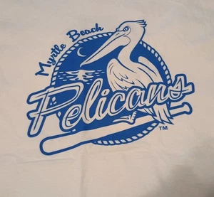 New 4/25/25 Myrtle Beach Pelicans A Chicago Cubs T-Shirt Adult XL Toss Promo - Picture 1 of 6