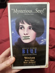 Blue CUT BOX (VHS, 1993) Foreign/Subtitled Juliette Binoche Seductive Mystery - Bild 1 von 5