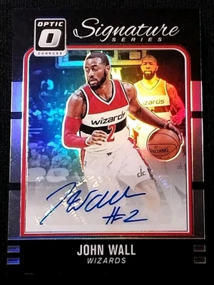 2016-17 帕尼尼光学约翰墙 #43 签名系列亲笔签名 Prizm 平行 — 第 1/4 张图片