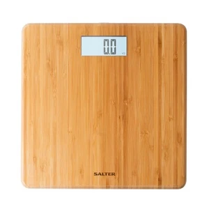 Bilancia bagno digitale Salter FSC eco bambù piattaforma legno ricaricabile nuova - Foto 1 di 6