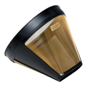 /Cilio #4 Kegel Kaffeefilter, 24 Karat vergoldet - Bild 1 von 1