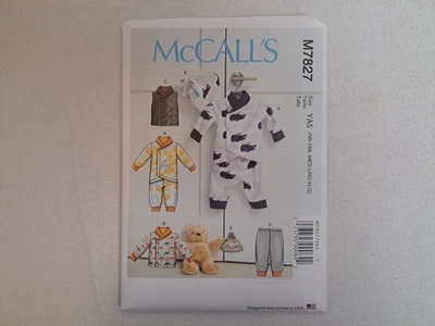 McCall's Pattern - Infants' Bunting, Jacket, Vest, Pants, & Hat (NB-XL) M7827 UC - Image 1 of 4