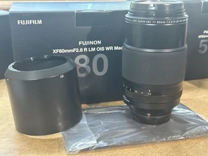 FUJIFILM Fujinon XF 80mm F/2.8 R LM OIS WR Macro Lens w/Hood - Picture 1 of 2