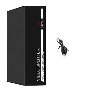 1x4 VGA Splitter Video Distribution 1 PC/DVD/TV Box To 4 VGA Monitor/Projector - Picture 1 of 12