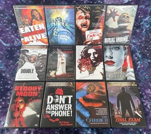 12 Horror/Slasher DVD Movie Collection -Vintage 80’s Cult Classics - Picture 1 of 3