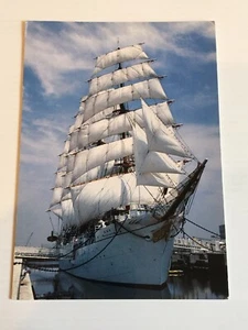 NIPPON MARU Yokohama Sail Training   Ship Boat Postcard - Bild 1 von 1