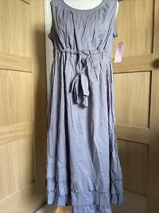 NEW, MOTHERCARE, Ladies Grey Maternity Dress, Size 16, 100% Cotton - Picture 1 of 7