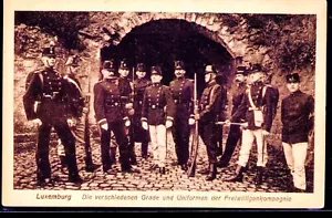 War 190x Luxembourg The Different Grades & Uniforms of the Volunteer Company - Picture 1 of 3