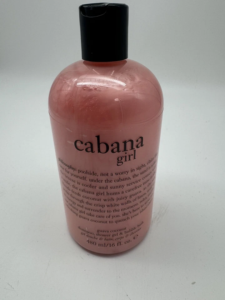 Philosophy Cabana Girl 3 in 1 Shampoo Shower GEL & Bath 16oz FREESHIP