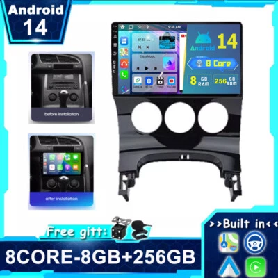8G+256GB Car Stereo Android 14 For Peugeot 3008/5008 10-14 GPS Sat Nav Car Play - Image 1 of 4