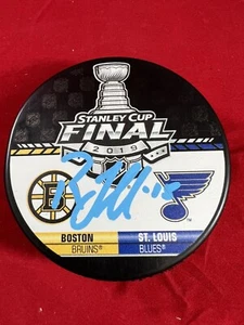 Robby Fabbri Signed 2019 Stanley Cup Final Puck Fanatics COA St Louis Blues - Picture 1 of 2