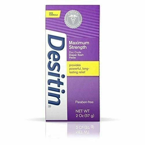 6 Desitin MAXIMUM Strength Original Paste 2 Oz Each Exp 12/15 De2018