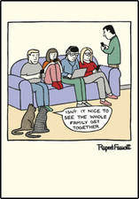 Funny Cat Birthday Card Greetings Humorous Blank From the Cats Rupert Fawcett