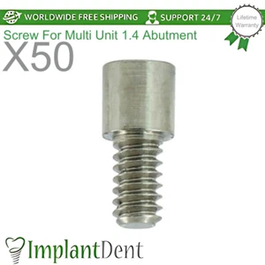 50x Titanium Fixation Screw For Multi Unit 1.4mm Dental Prosthetic 4.0mm Length - Picture 1 of 3