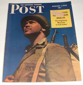 Vintage - Aug. 1, 1942 Saturday Evening Post Magazine - Rudy Arnold - Picture 1 of 11