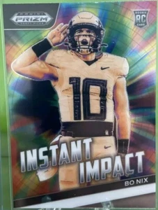 ⭐️⬆️🔥 BO NIX ROOKIE PANINI PRIZM RAINBOW HOLO FOIL INVESTMENT BRONCOS ROY MINT - Picture 1 of 2