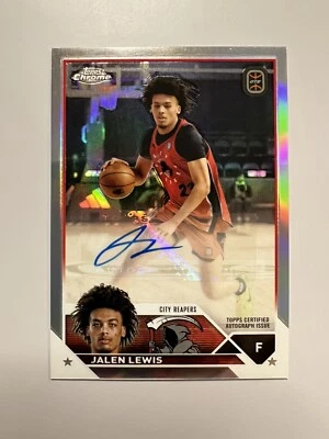 2023-24 Topps Chrome OTE Jalen Lewis Chrome Auto Refractor  - Image 1 of 4