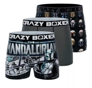 CRAZYBOXER Men's Boxer Briefs Star Wars: The Mandalorian Size Small 3 Pack - Picture 1 of 4