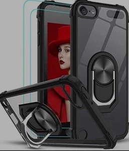 Case For iPod Touch 5th,6th,7th Generation, Shockproof Silicone Gel Cover,Black. - Picture 1 of 3