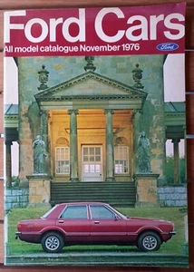 Ford Cars All Model Catalogue Nov 1976 - Escort Cortina Capri - Great Condition - Picture 1 of 1