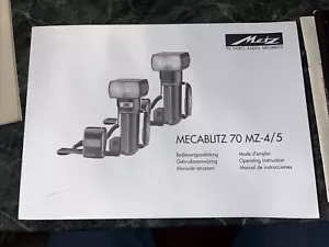 Metz Mecablitz 70 MZ 4/5 Electronic Flash Manual Nikon Camera - Picture 1 of 1