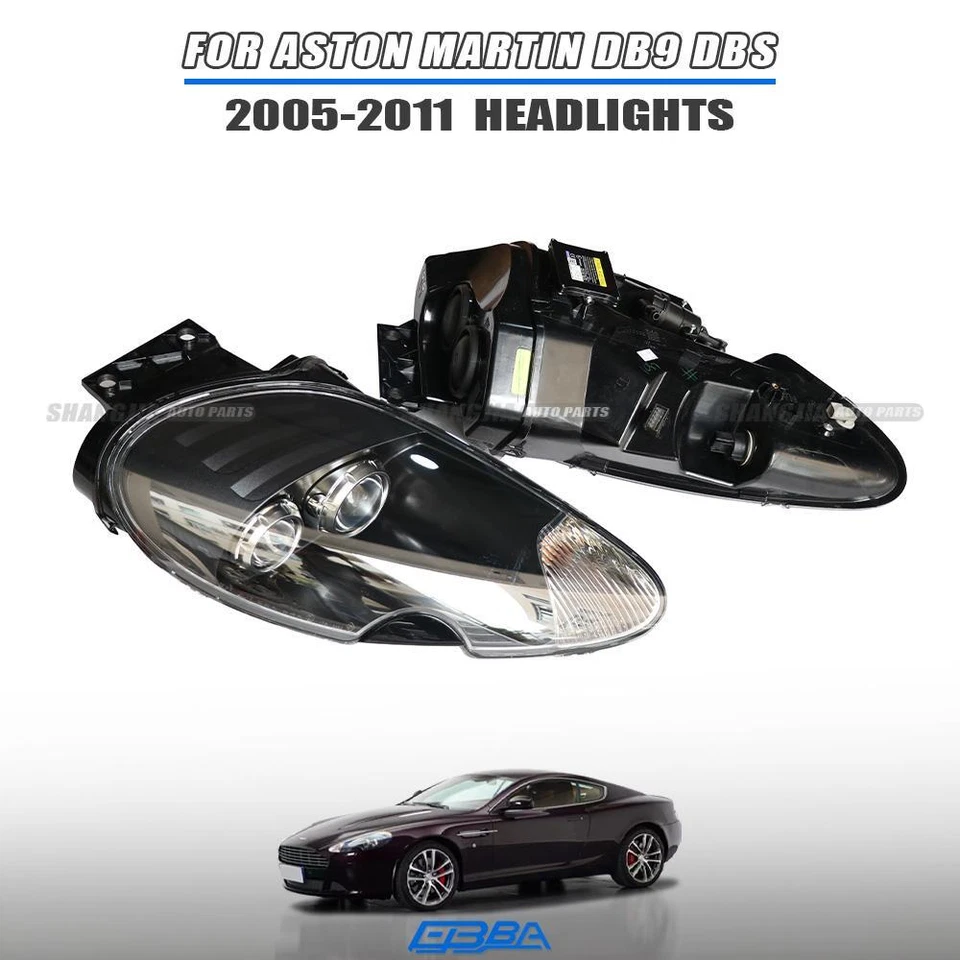 Left&Right Headlight For Aston Martin DB9 DBS OE 4G43-13W030-AD 4G43-13W029-AD - Изображение 1 из 4