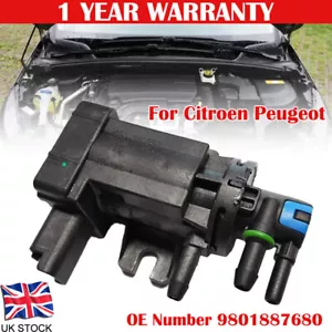 Turbo Boost Pressure Solenoid Valve For Citroen Peugeot 1.6 2.0 HDi 9801887680 - Picture 1 of 7