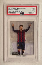 2015 Leaf National Convention Acetate Messi PSA 9