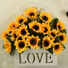  100 Pcs Papier Draht Simulierte Sonnenblume Braut Girlandendekor