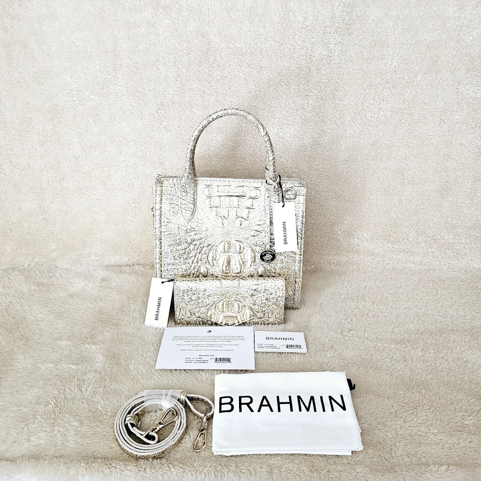 BRAHMIN HOLOGRAM SMALL CAROLINE W/VERONICA WALLET