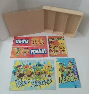 Juego de 5 rompecabezas en caja Teenage Mutant Ninja Turtles Cardinal Industries Foto 1 de 4