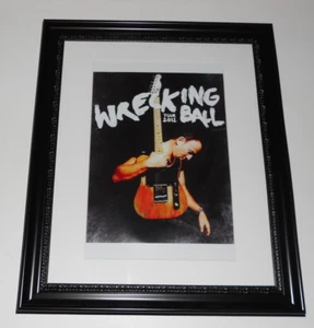 Large Framed Bruce Springsteen Wrecking Ball Tour 2012 Poster 24" by 20" - Picture 1 of 1