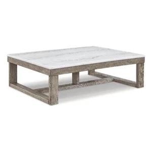 Signature Design by Ashley Loyaska Brown & Ivory Coffee Table - Picture 1 of 2