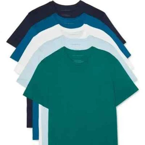 NUEVAS Camisetas Tommy Hilfiger Hombre 5 Clásicas Mangas Cortas Cuello Redondo Algodón MEDIANAS - Imagen 1 de 4