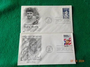 1983 BABE RUTH PRIMO GIORNO COPERTINA CON ROBERTO CLEMENTE 1984 - Foto 1 di 2