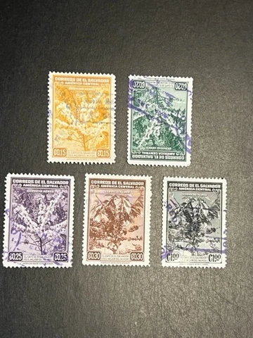 Salvador stamp C73-77 used Cover