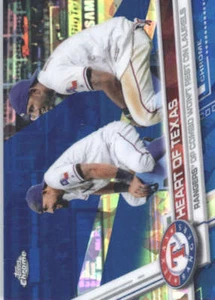 HEART OF TEXAS 2017 TOPPS CHROME SAPPHIRE EDITION #566 ONLY 250 MADE - Picture 1 of 2