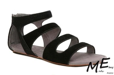 New Tsubo Barbra Leather Women Sandals Size 10 - 1007195 bkry - Image 1 of 4