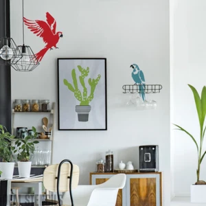 Papagei Vogel Schablone Wohndeko Wandbild Stoff Möbel Malerei ideale Schablonen - Bild 1 von 17