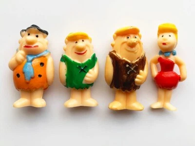 4 Vintage 1976 Imperial Toys FLINTSTONES 3" Figures or Cake Toppers - Image 1 of 3