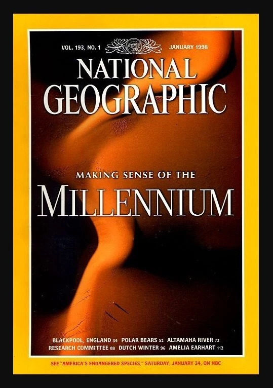 National Geographic Jan 1998 Amelia Earhart Blackpool England Dutch Music Skate - Image 1 of 1