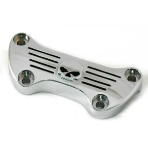 Piastra riser manubrio SKULL harley davidson sportster 883 1200 dyna softail h-d - Bild 1 von 6