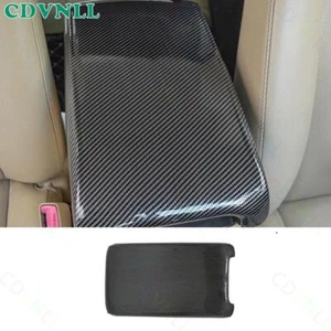 Cubierta de panel de caja reposabrazos de consola central de fibra de carbono ABS para Toyota Camry 12-2017 - Imagen 1 de 4