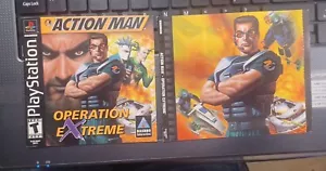 Action Man Extreme Ps1 Manual & Rear INSERT Art ONLY  - Picture 1 of 5