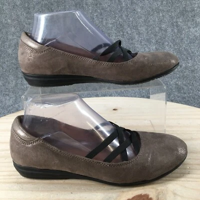 Euro Soft by Sofft Mary Jane Feminino 7,5M Bege Biqueira Redonda Couro Casual - Imagem 1 de 4