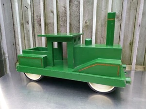 Vintage Wooden Ride-on Pull Along Toy Train. Built 1976 Sturdy & A One-off. VGC - Picture 1 of 10
