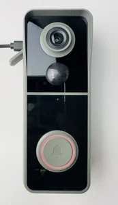 MUBVIEW Black Wireless Wi-Fi 2-Way Audio Smart 1080p HD Video Camera Doorbell - Picture 1 of 5